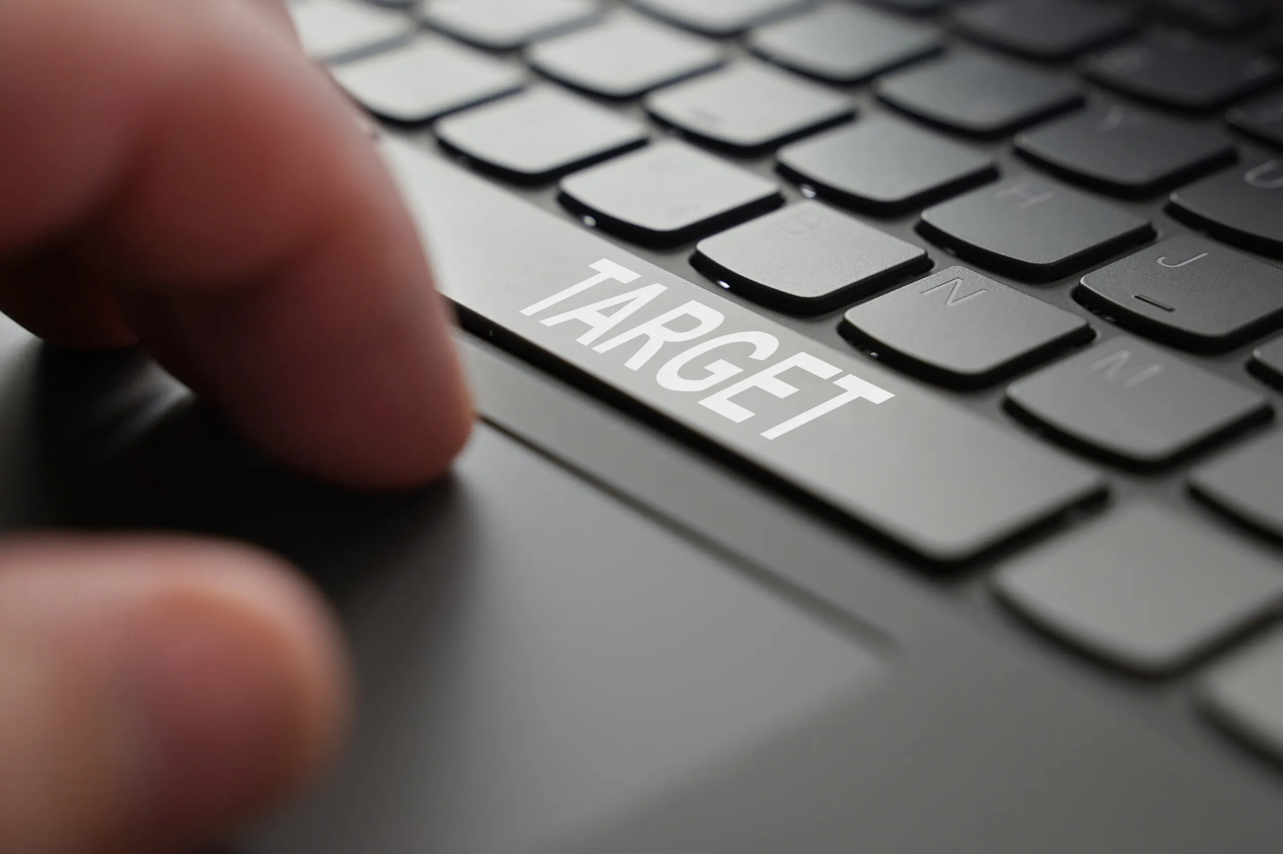 Target button on a keyboard